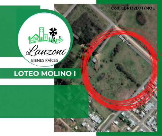 INTERESANTE NUEVO LOTEO "EL MOLINO I" - Cód. LBR132LOT/MOL 