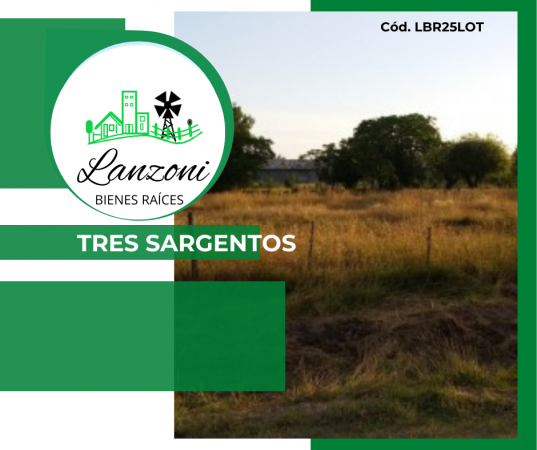 LOTE EN TRES SARGENTOS - Cód.LBR25LOT