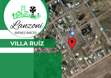 LOTE EN LA LOCALIDAD DE VILLA RUÍZ - Cód. LBR46LOT/VR 